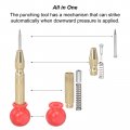 Uxcell Automatic Center Punch 5-inch Spring-loaded Holeer Marker Yellow With Cap Pointed Tip For Wood Metal Plastic 1 Set 1pcs