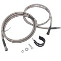 Geluoxi Flexible Stainless Steel Braided Fuel Lines Replacement For Chevy Trailblazer 4 2l 2005-2009 Gmc Envoy Rainier 