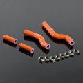 Gplus Silicone Coolant Radiator Hose Tube Kit Clamps For Yamaha Yz250 Yz 250 2002-2013 Dark Orange 
