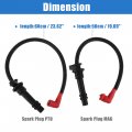 Uxcell 1 Set Utv Spark Plug Ignition Coil Wires No For Polaris Rzr 900 1000 Xp Rs1 Turbo Ace 2018-2020 Caps Power Magnetic Side