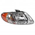 Pair Headlight Assembly Compatible With 01 02 03 04 05 06 07 Town Country Dodge Caravan Grand For Voyager Chrome Housing