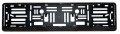 European License Plates Carbon Fiber Frame Gloss Black 