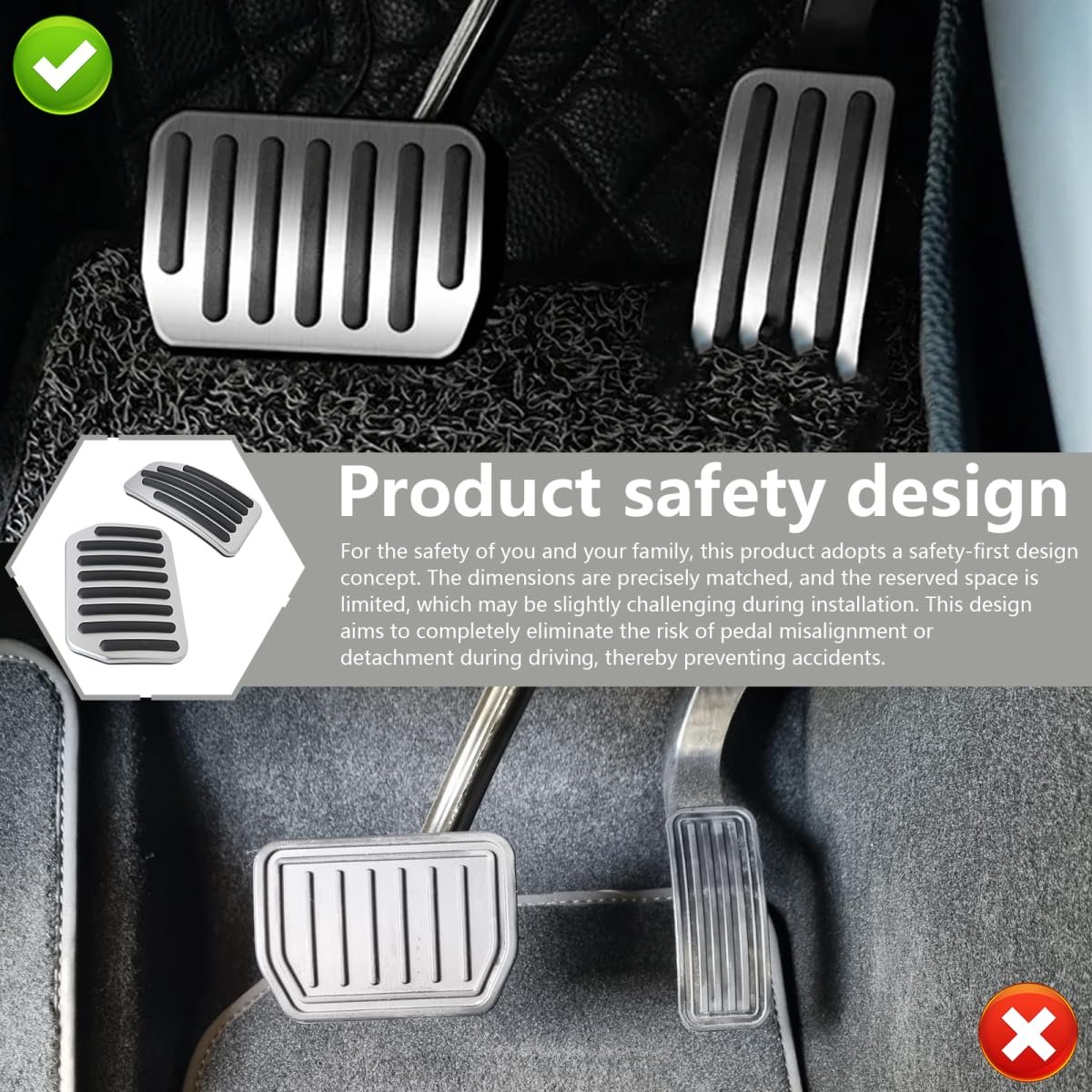 Foot Pedal Pad Replacement Fit For Tesla Model 3 Y 2016-2025 Auto Aluminum Covers Accessories Non-slip Accelerator Brake Rest