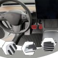 Foot Pedal Pad Replacement Fit For Tesla Model 3 Y 2016-2025 Auto Aluminum Covers Accessories Non-slip Accelerator Brake Rest