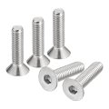 5 16-18x1-1 4 Flat Countersunk Head Socket Cap Screws 5pcs 304 Stainless Steel Hex Full Thread Bolts 