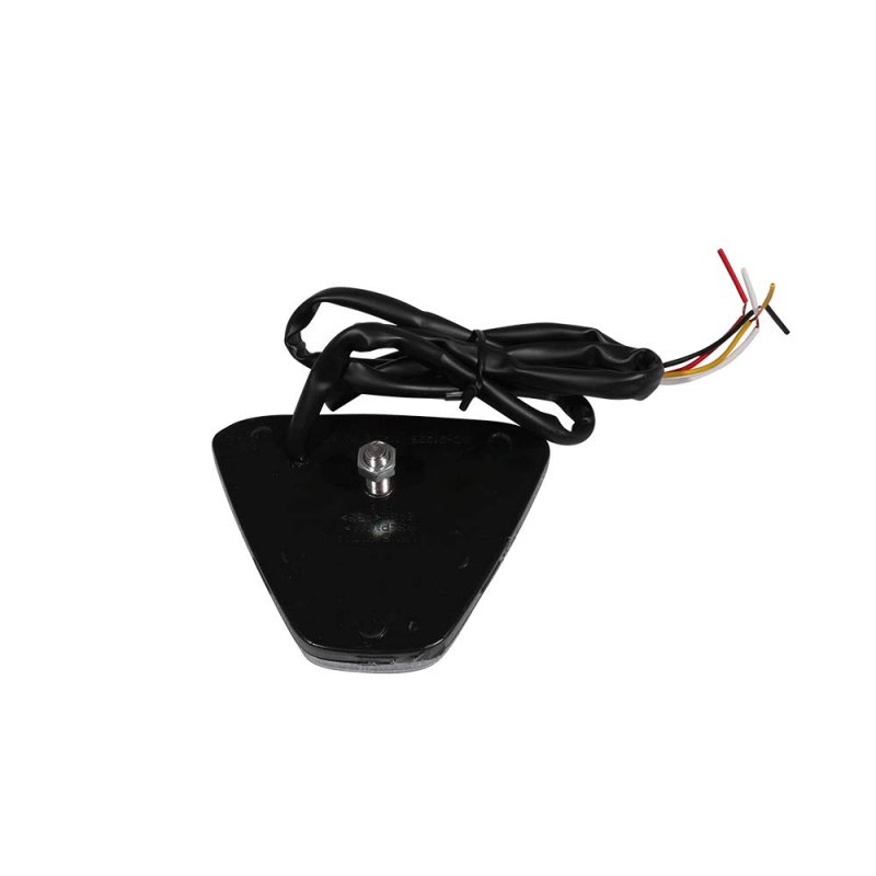 Ikon Motorsports Brake Lights Universal Fitment For Car Triangle Smoke Rear 3rd Stop Safety Lamp