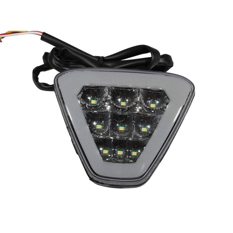 Ikon Motorsports Brake Lights Universal Fitment For Car Triangle Smoke Rear 3rd Stop Safety Lamp