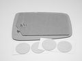 Left Driver Heated Mirror Glass Lens For 09-18 Ram 1500 2500 3500 Without Auto Dimming Includes Adhesive 9 5 8 In Diagonal 