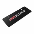 Ipick Image Made For Chevrolet Corvette C7 Z06 3d Logo 12 X 4 25 European Look Black Half-size Stainless Steel License Plate
