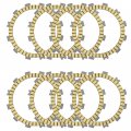 Caltric Clutch Friction Plates Compatible With Yamaha Yz250fx Wr250f 2020-2023 Qty 8
