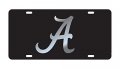 University Of Alabama Flying A License Plate Black Background 