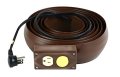 Electriduct Lay Flat Electrical Power Extension Cord Cover Cable Protector 10 Feet Brown 