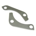 Rear Oil Pan Reinforcements 2pc For 1964 To 1977 Pontiac A Body F V8 Engine Silver Zinc Plated Inl10257 