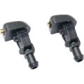 Windshield Washer Nozzle Pair For Lincoln Mark Lt 2006 2007 2008 Front Driver And Passenger Side Black Plastic Replacement 