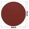 Hifrom 5 Inch Sanding Discs No-hole Hook And Loop 40 60 80 120 180 240 Grit Sandpaper Aluminum Oxide Random Orbital Sander Pads