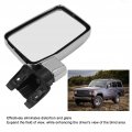 Fydun Chrome Silver Rear View Mirror Convex Rearview For Land Cruiser 60 Series 1980a 1990