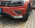 1 Pair L R Abs Chrome Coated Front Fog Light Lamp Frame Cover Trim For Vw Tiguan