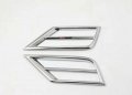 1 Pair L R Abs Chrome Coated Front Fog Light Lamp Frame Cover Trim For Vw Tiguan