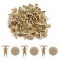 Uxcell 40 Pcs 8mm Beige Truck Car Auto Bumper Fender Plastic Rivets Push In Type Clips Universal