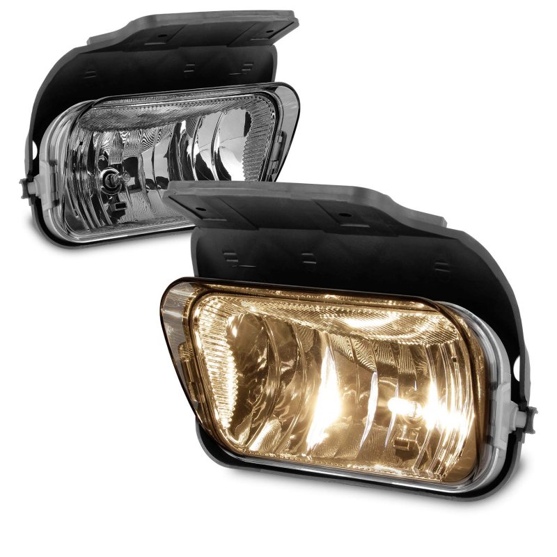 Akkon Fits 2003-2006 Chevy Silverado Avalanche Bumper Driving Fog Lights Lamps Chrome Housing