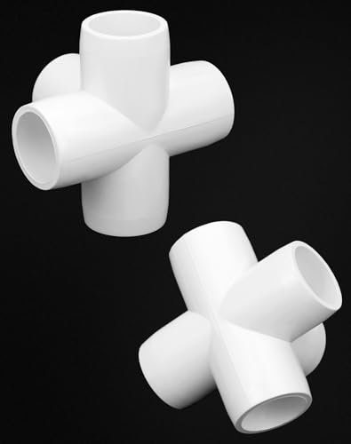 5-way 1 2 Tee Pvc Fitting Elbow 20 Pack Connector White