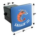 Krillin It Killing Funny Humor Tow Trailer Hitch Cover Plug Insert For 2 In Receivers Black Abs Plastic With Uv Resistant Resin
