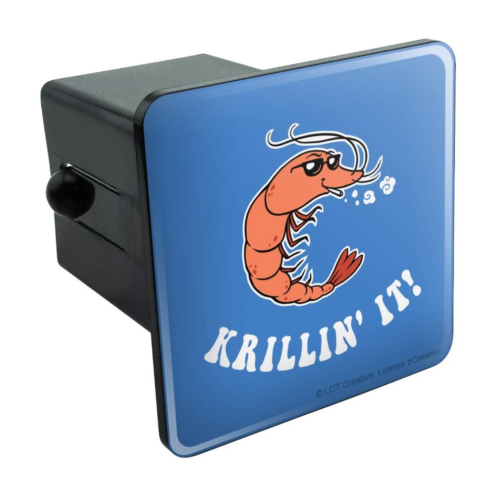 Krillin It Killing Funny Humor Tow Trailer Hitch Cover Plug Insert For 2 In Receivers Black Abs Plastic With Uv Resistant Resin