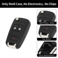 Key Shell Caseless Entry Remote Key Fob Replacement For Chevrolet Equinox 2010-2017 Sonic 2012-2017 3 Buttons Oht01060512