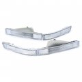Kuafu Bumper Turn Signal Light Compatible With 1990-1994 Lexus Ls400 Halogen Fog Lamps Assembly Driver Passenger Side Clear