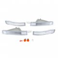 Kuafu Bumper Turn Signal Light Compatible With 1990-1994 Lexus Ls400 Halogen Fog Lamps Assembly Driver Passenger Side Clear