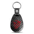 Dodge Demon In Red Real Carbon Fiber Large Tear-drop Key Chain Keychain Official Licensed 