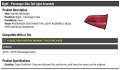 Right Passenger Side Inner Tail Light Assembly Bulb Type Decklid Mounted Compatible With 2015-2018 Volkswagen Jetta