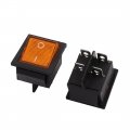 New Lon0167 5pcs Ac 250v 16ac 5v 20a On Off Dpst 2 Positions 4 Terminals Boat Rocker Switch 5 Sta Cke A 220 V A 125 Dpst 2