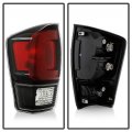 Tail Light Brake Lamp Assembly For 2017 2018 2019 Toyota Tacoma Pickup Black Bezel Onyx Housing Clear Lens Driver Side