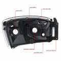 Auto Dynasty Factory Style Headlights Assembly Head Lamps Compatible With Dodge Ram 1500 2500 3500 06-09 Driver And Passenger