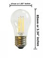 Anyray 4-bulbs Led A15 40-watts Equivalent Ceiling Fan Soft White Light Universal E27 E26 Medium Base