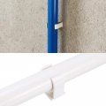 Uxcell 50pcs U-shaped Pipe Clamps Clips Ppr U Shaped Water Clamp Fit For 20mm 0 79 Od Pipes And Tubing Hoses Support White