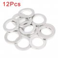 X Autohaux 12pcs M18 Silver Tone Oil Drain Plug Gaskets Replacement For Honda 90471-px4-000