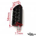 Httmt Mt216-127a X2-1 Pair Black Cnc Dominator Shifter Peg Compatible With H-d Dyna Touring Sporster Softail