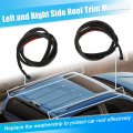 X Autohaux 2 Pcs Left Right Roof Drip Weatherstrips For Toyota Tundra Crewmax 2007-2021 75552-0c060 75551-0c060 Side Top Trim