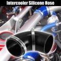 X Autohaux 76mm 3 Id 90 Degree Silicone Reducer Hose Set Coupler Intercooler Tube Black For Car Intake Piping