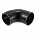 X Autohaux 76mm 3 Id 90 Degree Silicone Reducer Hose Set Coupler Intercooler Tube Black For Car Intake Piping