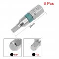 Uxcell 8pcs 25mm Long 1 4 Hex Shank H3 High Quantity Screwdriver Bits S2 Alloy Steel