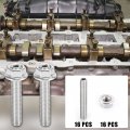 X Autohaux 16pcs Stainless Steel Exhaust Manifold Bolt Stud Hardware For Ford 4 6 5 Liter V8 2 Manifolds
