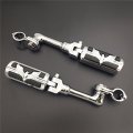 Xkh Group Motorcycle Chrome Long Angled Adjustable Peg Mounting Kit Eagle Foot For Honda Goldwing Vtx1300 Shadow Valkyrie