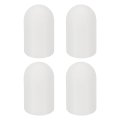 4 Pcs Flashlight Diffuser Caps 14 3mm Id X 29mm Height Flexible Silicone End Screw Thread Protector Covers For 15-18mm Torch 