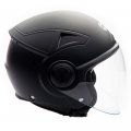 Mmg Helmets Open Face Pilot Style Integrated Flip Up Visor Dot Model 28 Xl Matte Black