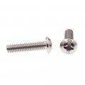 Prime-line Machine Screw Round Head Slotted Phillips Combo 1 4 In-20 X In Grade 18-8 Stainless Steel Pack Of 100