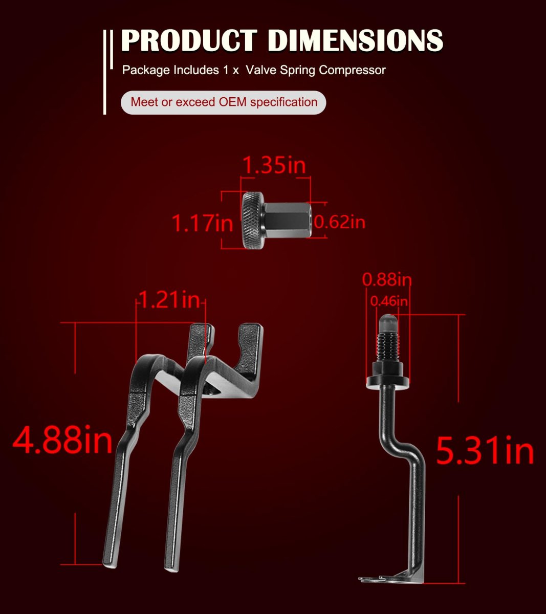 24429 Spring Compressor Tool Perfectly Fits Ford 3-valve 4 6l 5 4l And 6 8l Engines Valve For Engine Repair Rocker Arm Remover