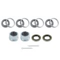Trailer Bearing Kit L44649 L44610 For 1 16 In 2000 Pound Axles Includes 12192tb Seal Dust Cover And Cotter Pin 2 Sets 